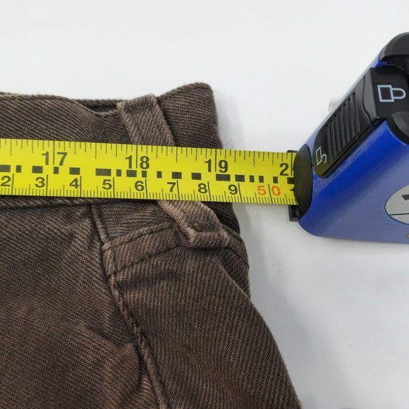 Vintage Levi's 501 Brown Denim Jeans Button Fly Straight Leg Fit 38/30 Workwear - Picture 12 of 15